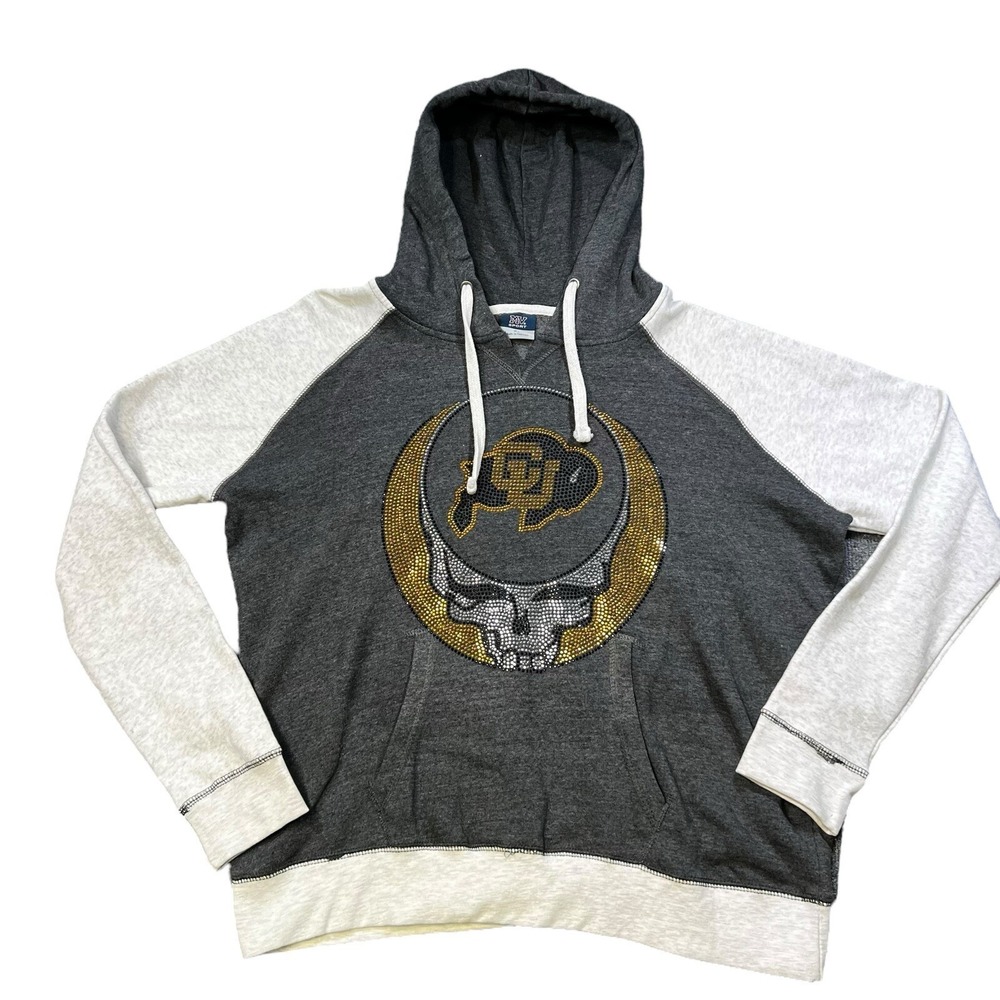 Grateful Dead University of Colorado Sweatshirt Bedazzled NCAA NWT Women's XL